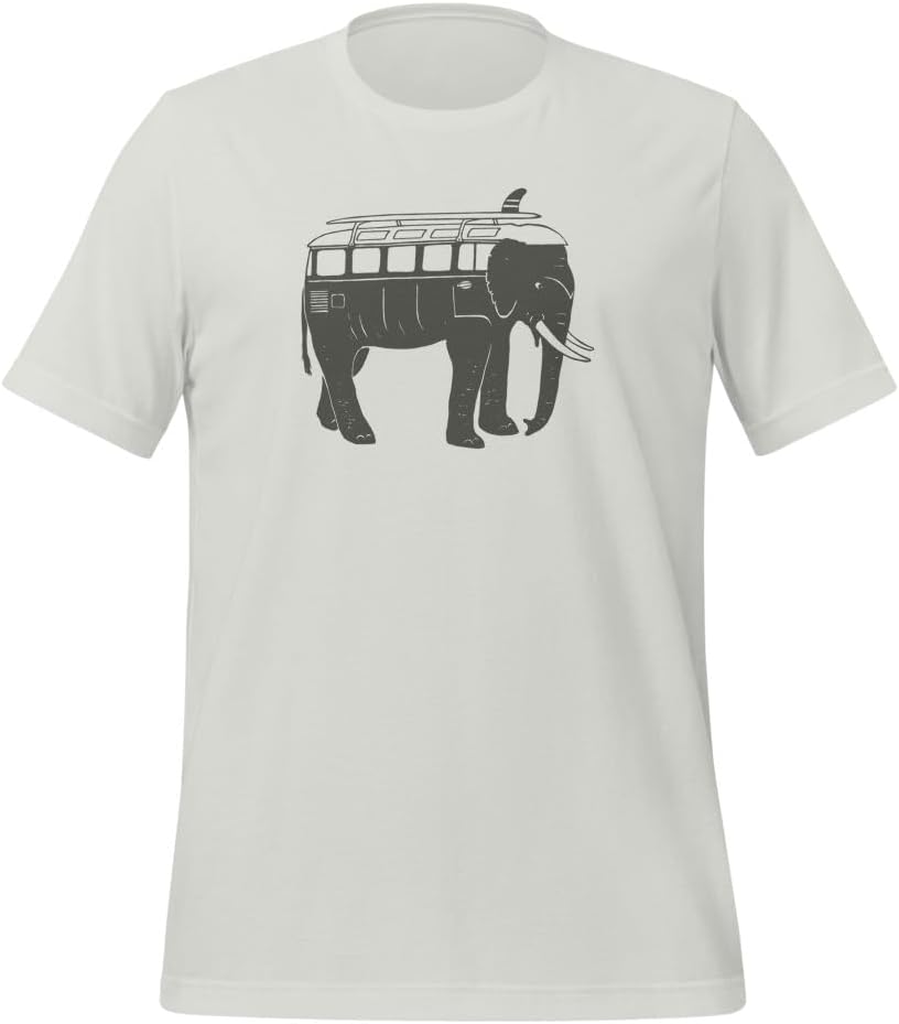 GoWesty Easy Ride Elephant Vanagon Inspired T-Shirt - Silver