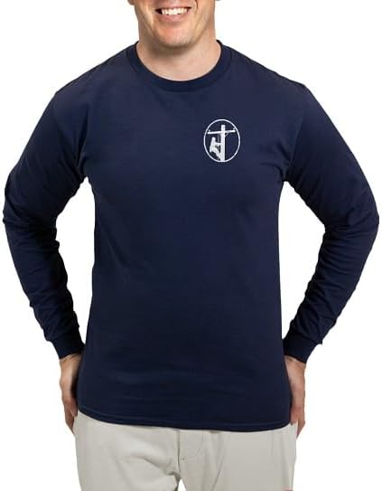 CafePress Lineman Dark Long Sleeve T Shirt Unisex Cotton Long Sleeve T-Shirt - Navy