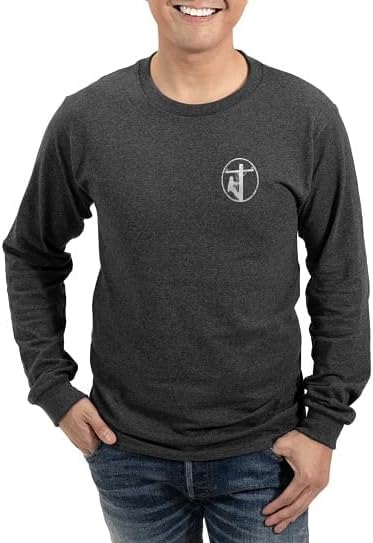 CafePress Lineman Dark Long Sleeve T Shirt Unisex Cotton Long Sleeve T-Shirt - Charcoal