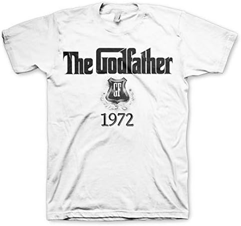The Godfather Officially Licensed 1972 Mens T-Shirt Big & Tall Mens T-Shirt (White) - White