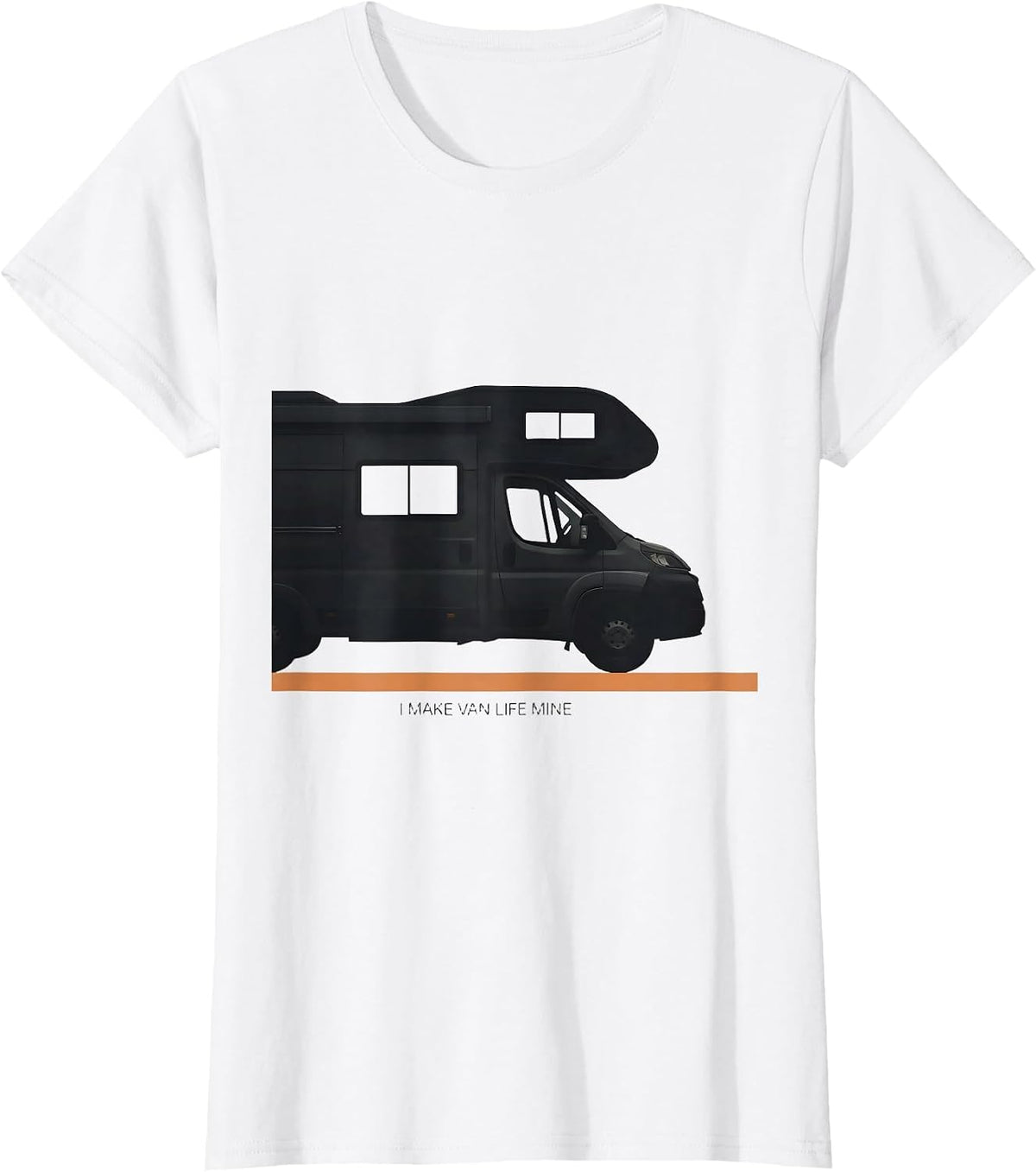 Women's I Make Van Life Mine Retro Van Dweller Nomad Adventure Gift T-Shirt - White