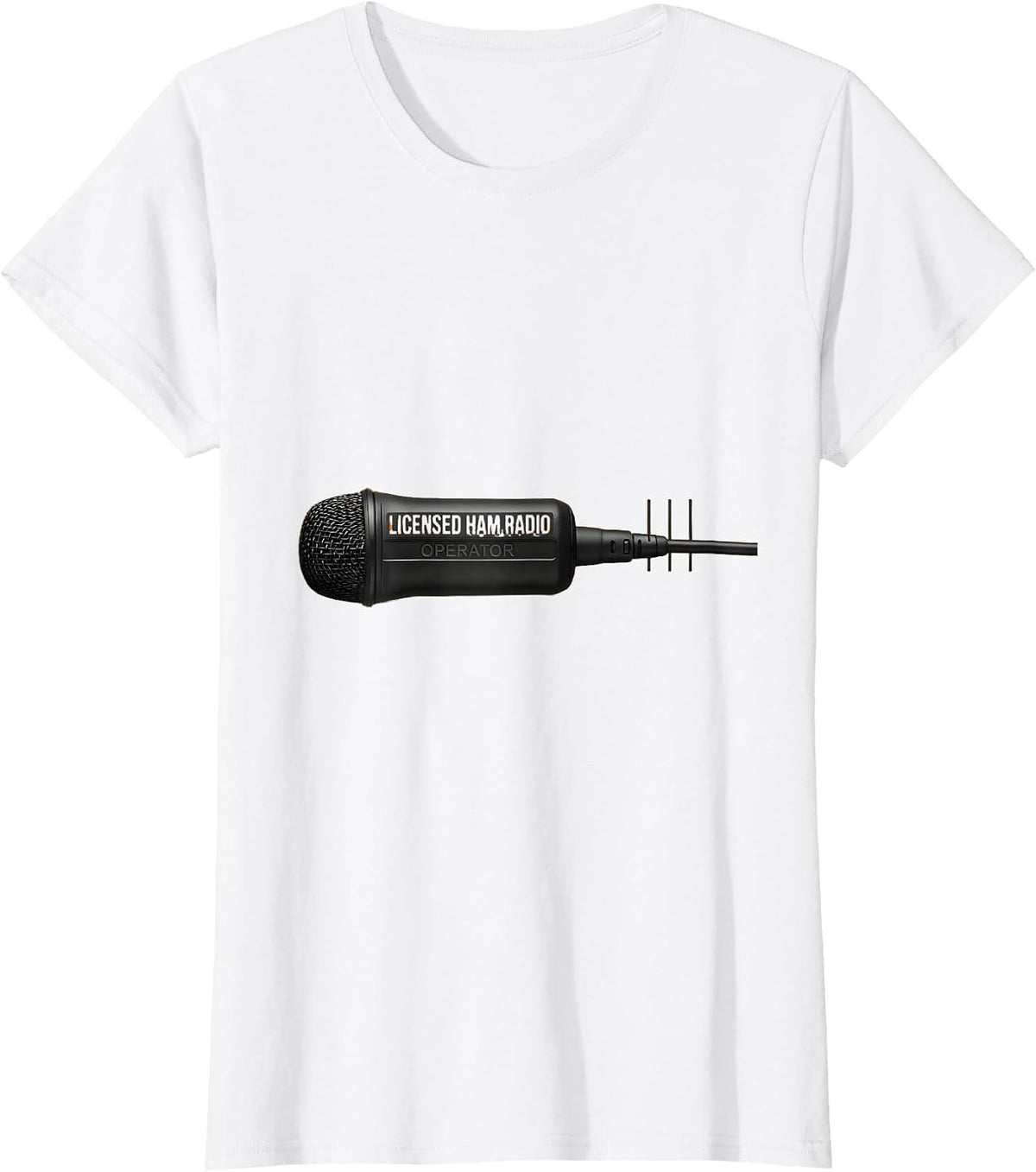 Women's Licensed Ham Radio Operator Minimalist Hobbyist Pride T-Shirt - White