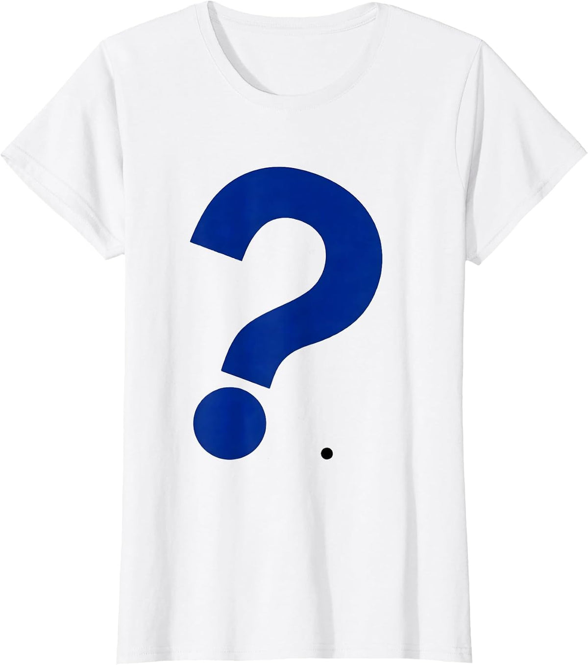 Question Mark Punctuation Humor Grammar Teacher Gift T-Shirt - White