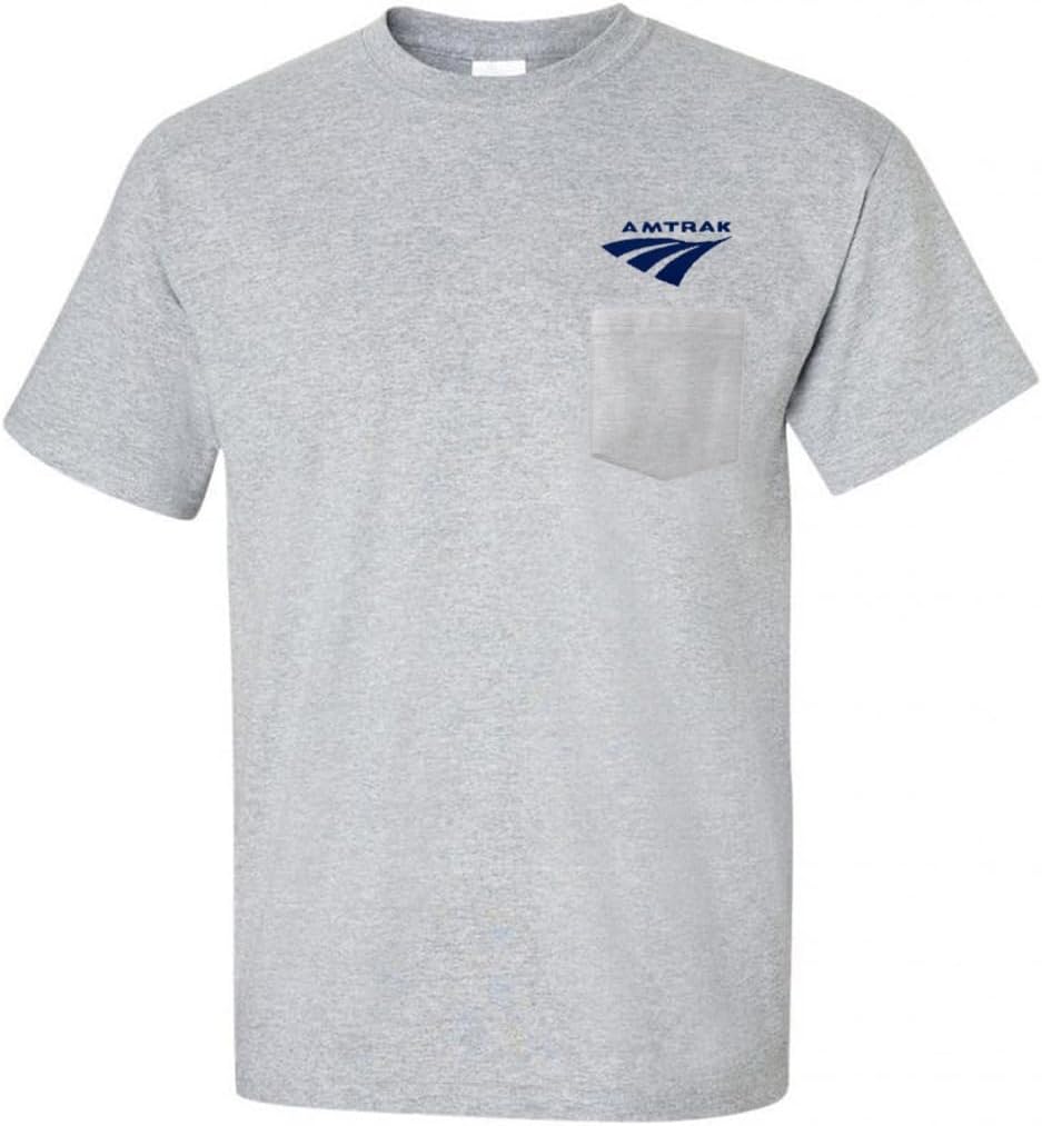 Daylight Sales Amtrak Travelmark Embroidered Pocket Tee [p252] - Sport Gray