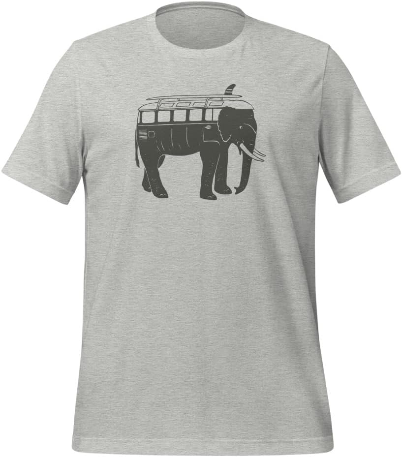 GoWesty Easy Ride Elephant Vanagon Inspired T-Shirt - Athletic Heather