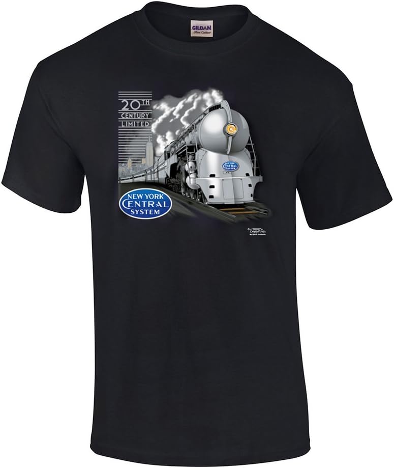 New York Central 20th Century Limited Railroad Authentic Railroad T-Shirt [39] - Kids Black