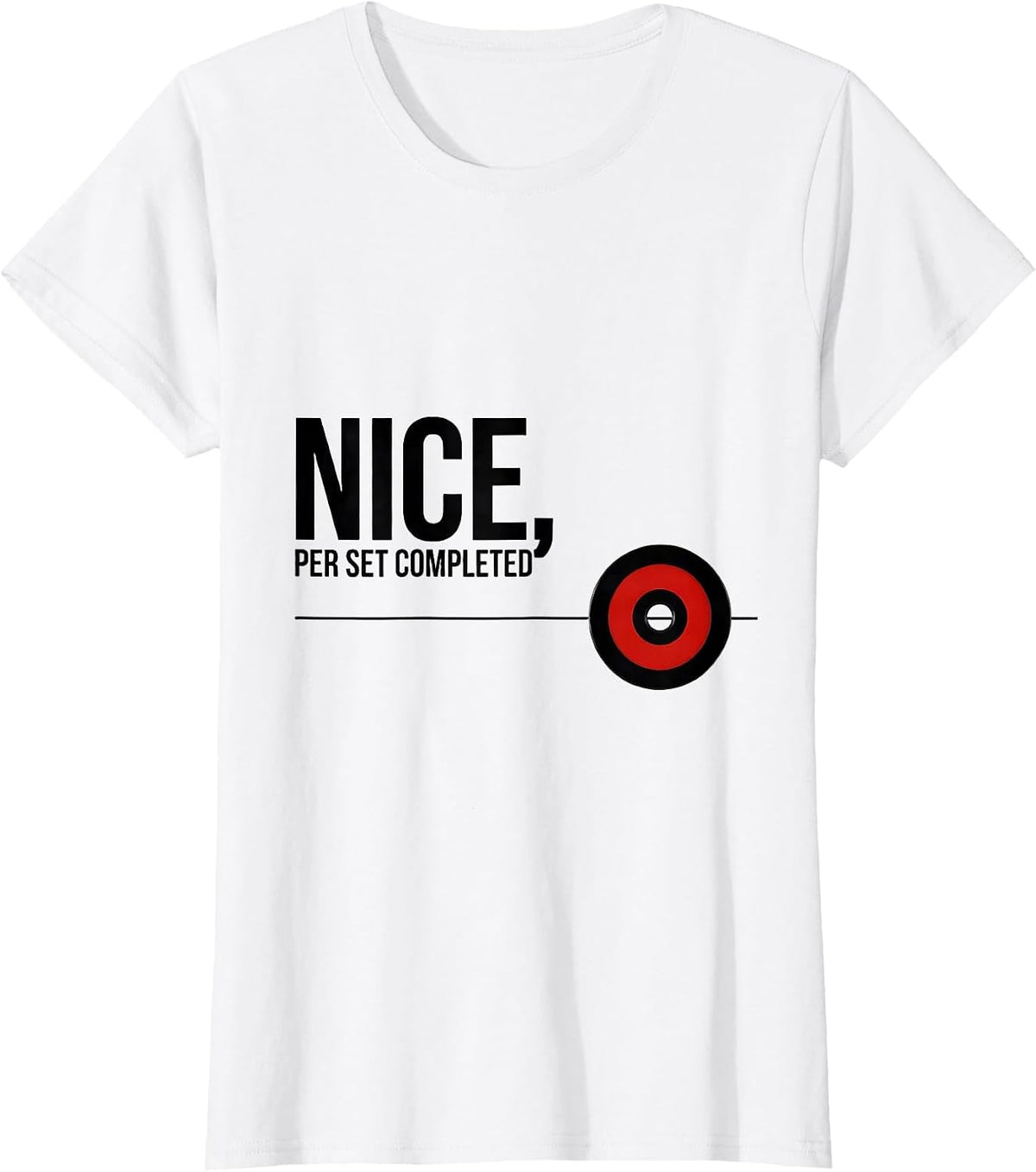 Nice Per Set Completed Funny Gym Bodybuilder Christmas T-Shirt - White