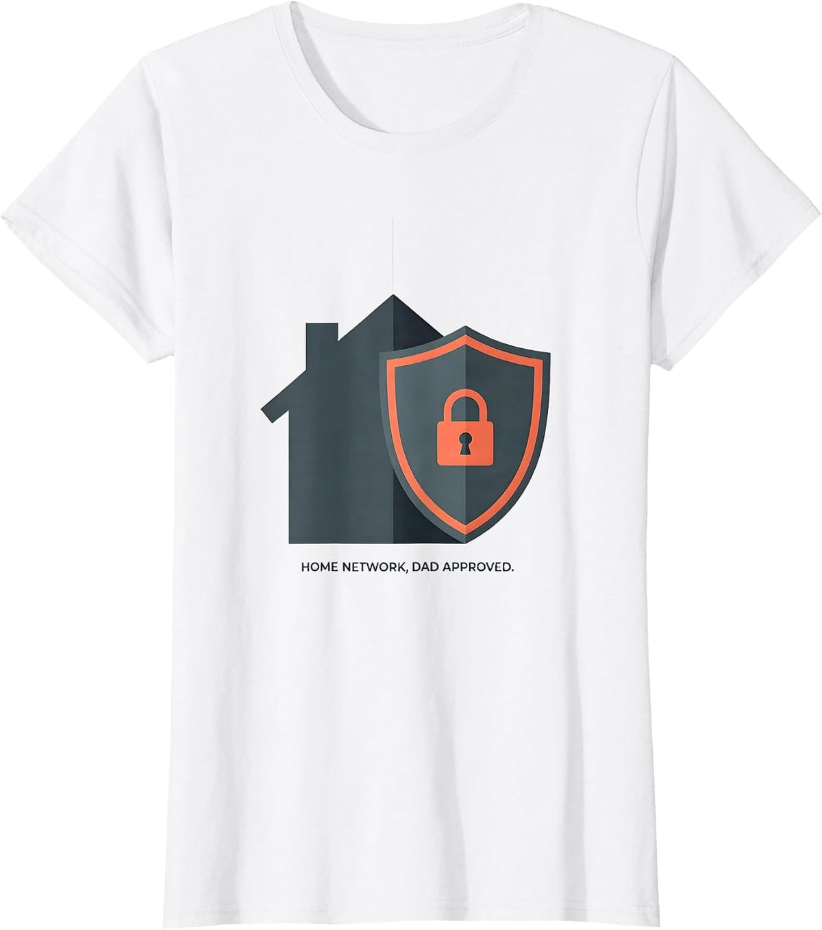 Home Network Dad Approved Funny Cybersecurity Analyst IT T-Shirt - White