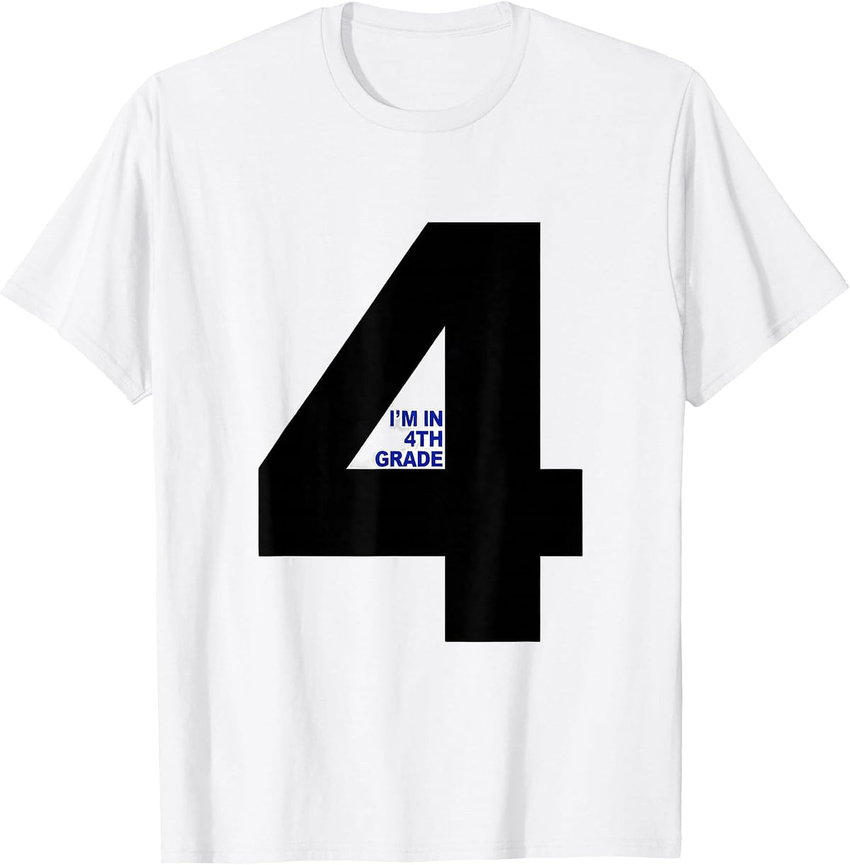 Men's I'm In 4th Grade Whimsical Back To School Teacher Student T-Shirt - White