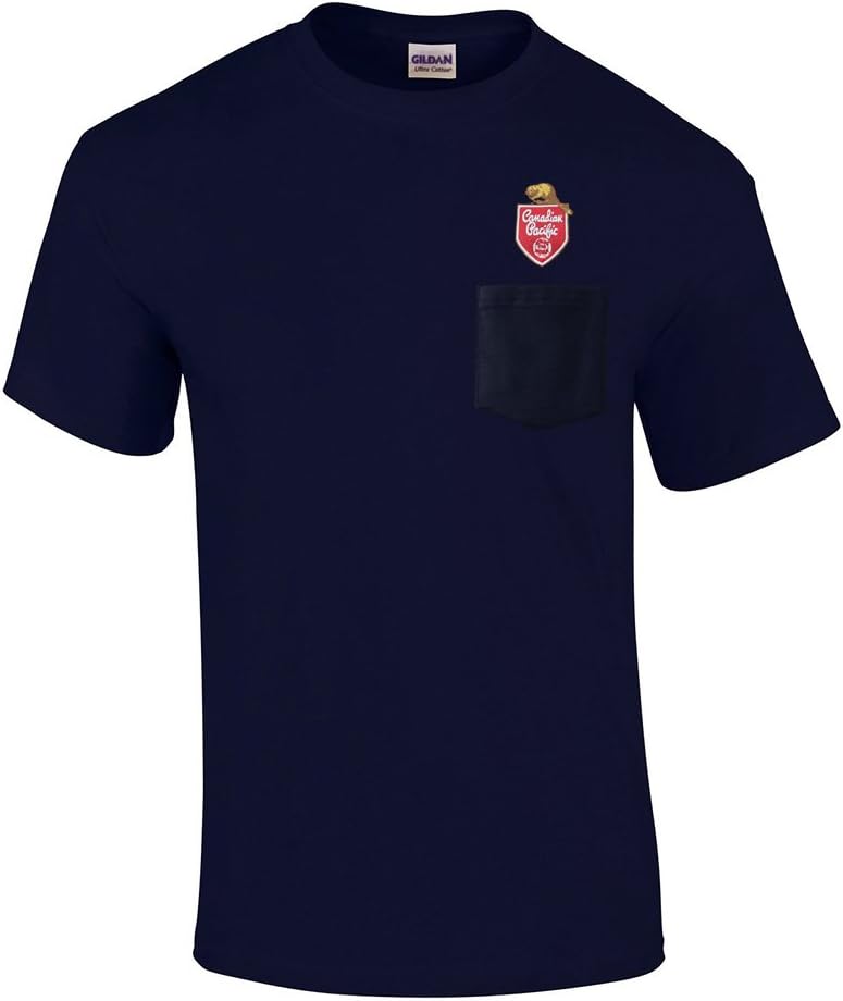 Daylight Sales Canadian Pacific Railway Embroidered Pocket Tee [p75] - Navy