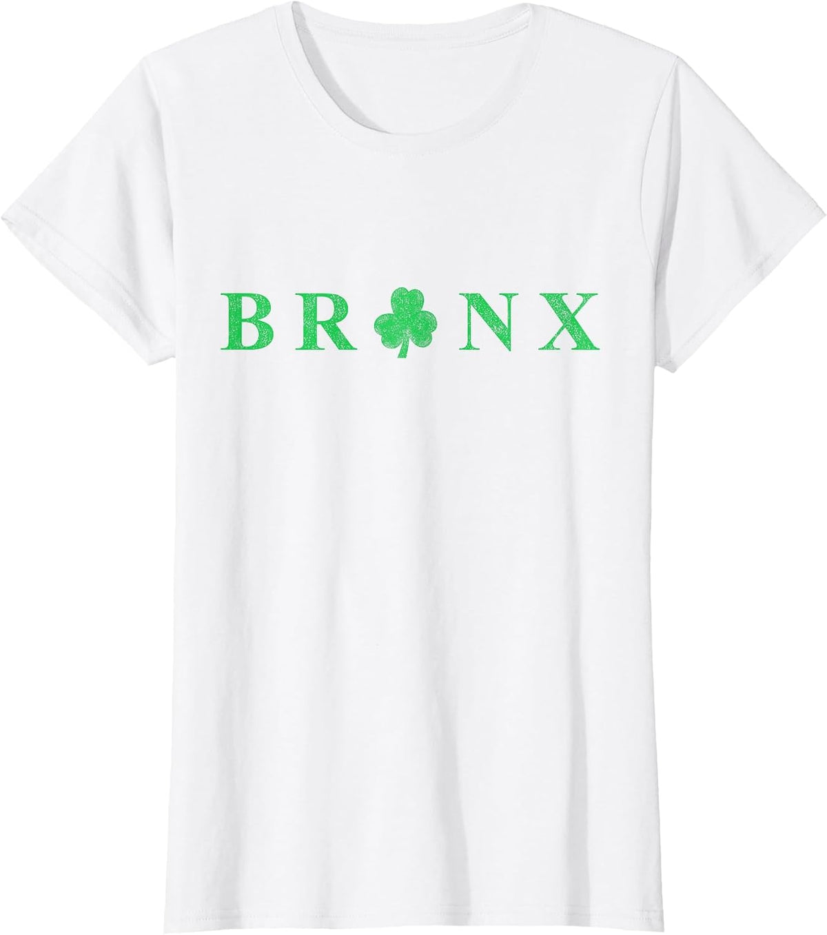 Bronx New York St. Patrick's Day Irish Shamrock T-Shirt - White