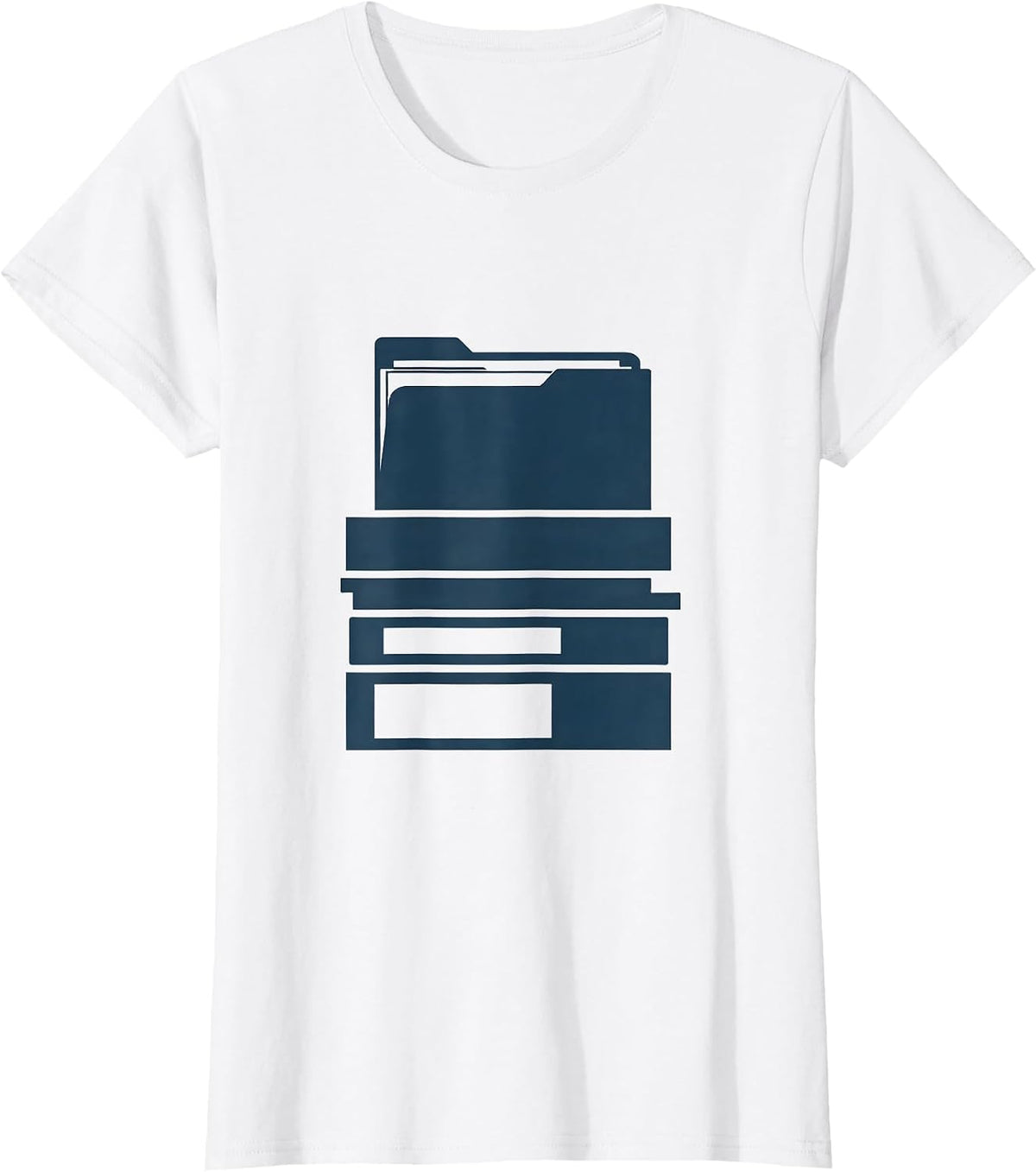 Paraprofessional Colorful Binders and Folders Graphic T-Shirt - White