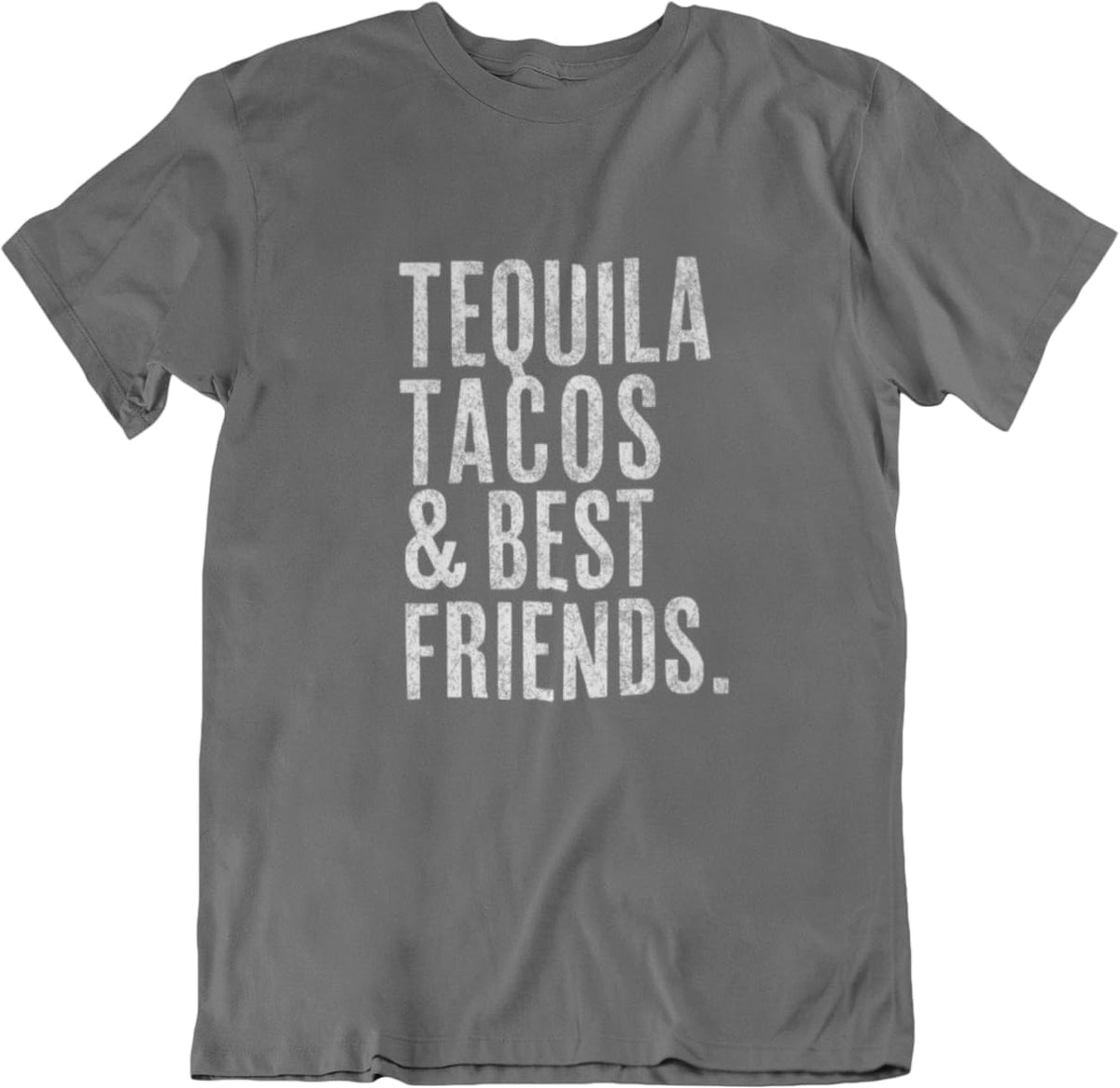 Men's Cinco De Mayo Taco Cerveza Tequila Tees - Tequila Best Friends Charcoal