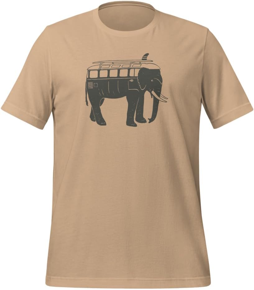 GoWesty Easy Ride Elephant Vanagon Inspired T-Shirt - Tan