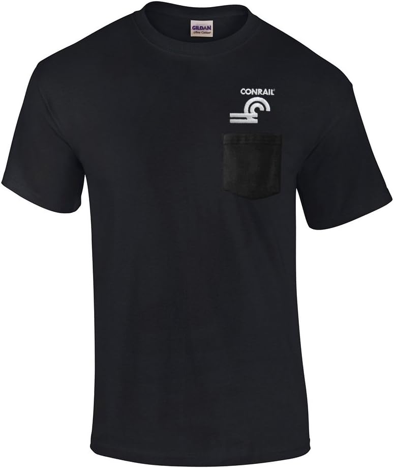 Daylight Sales Conrail Herald Embroidered Pocket Tee [p23] - Black