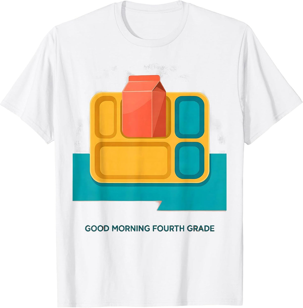 Men's Good Morning Fourth Grade Pastel Back To School Teacher T-Shirt - White