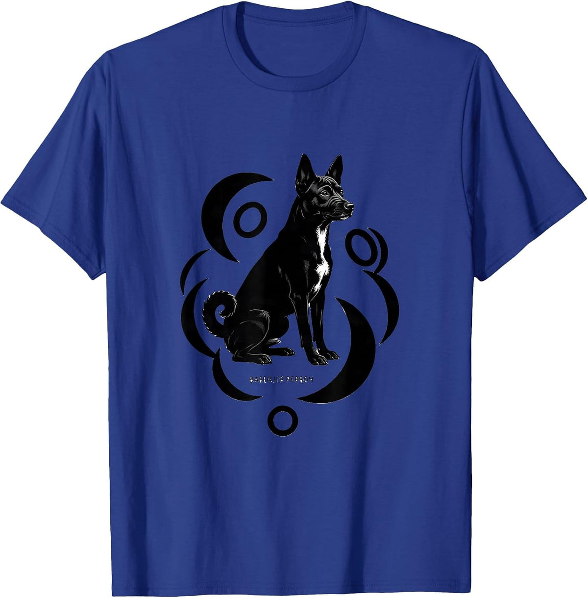 Basenji's Person Artistic Van Gogh Breed Tribute Gift T-Shirt - Royal Blue