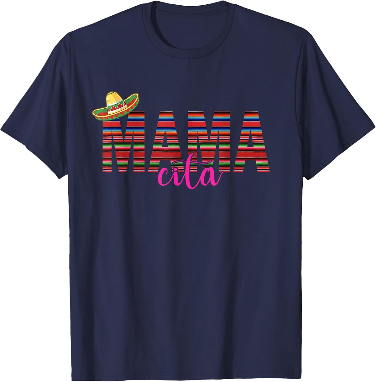 Mamacita Cinco de Mayo 5 De Mayo Mexican Fiesta for Women T-Shirt - Navy Blue
