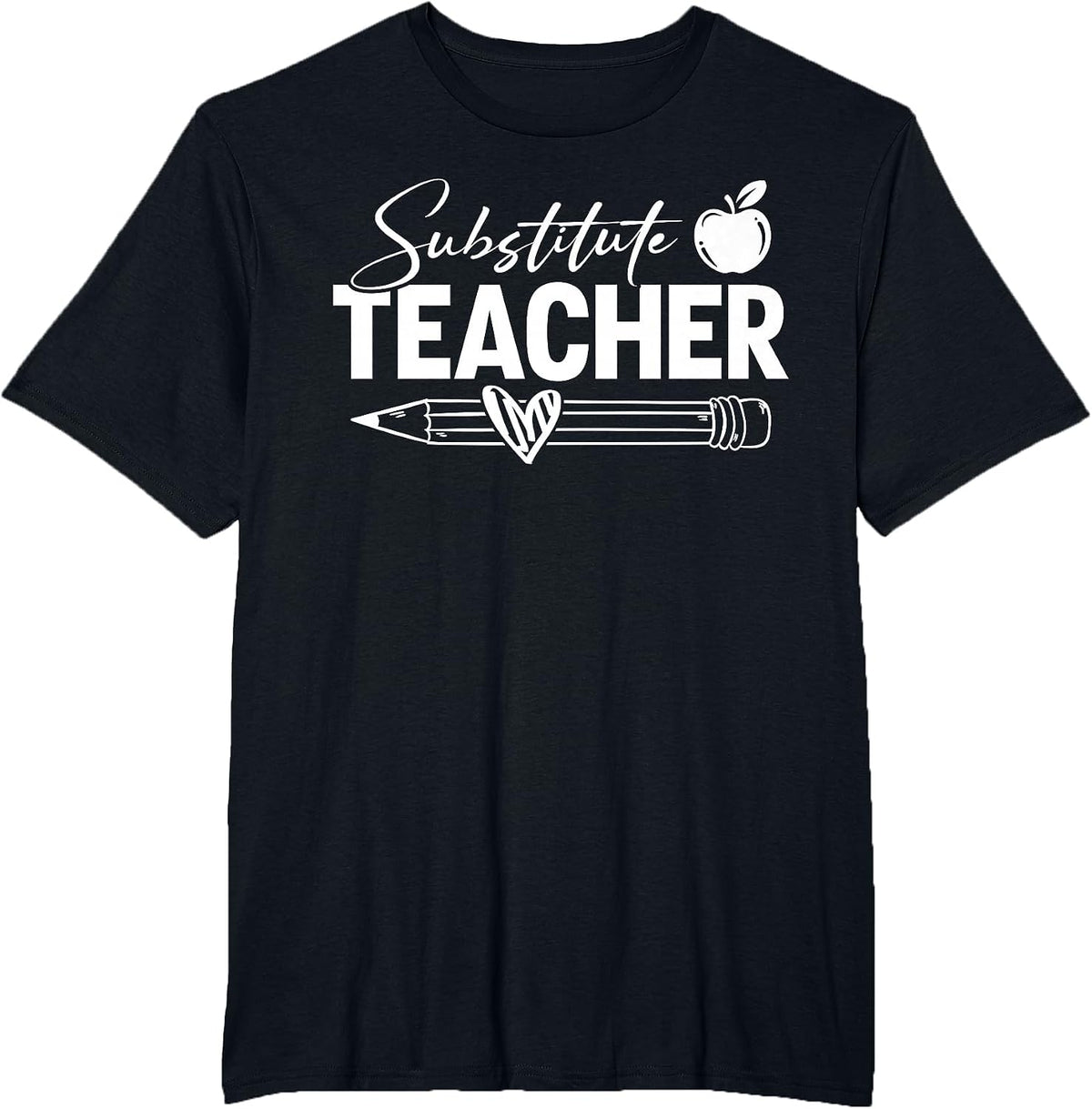 Proud Substitute Teacher T-Shirt - Black
