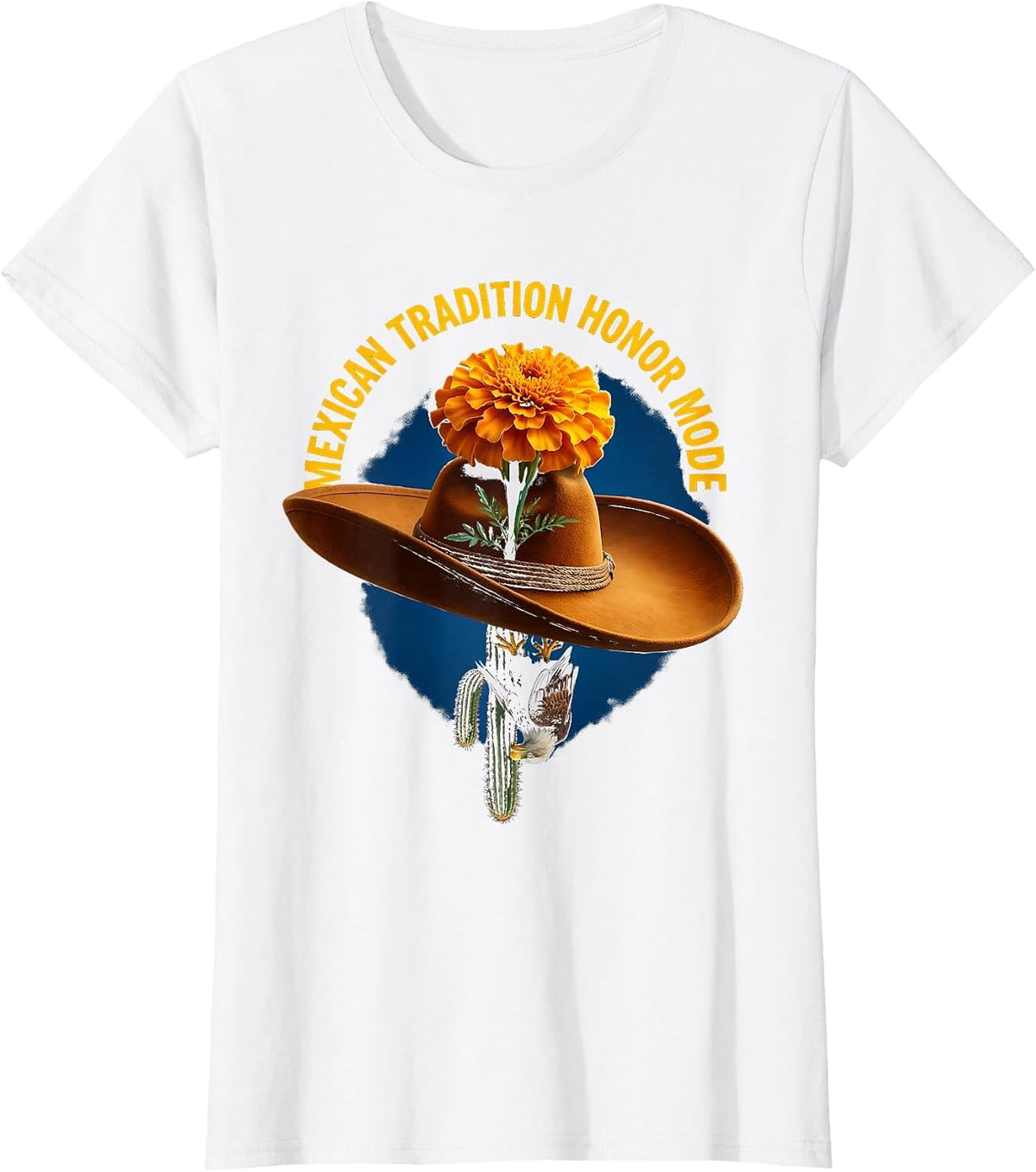 5 de Mayo Mexican Tradition Honor Mode Design T-Shirt - White