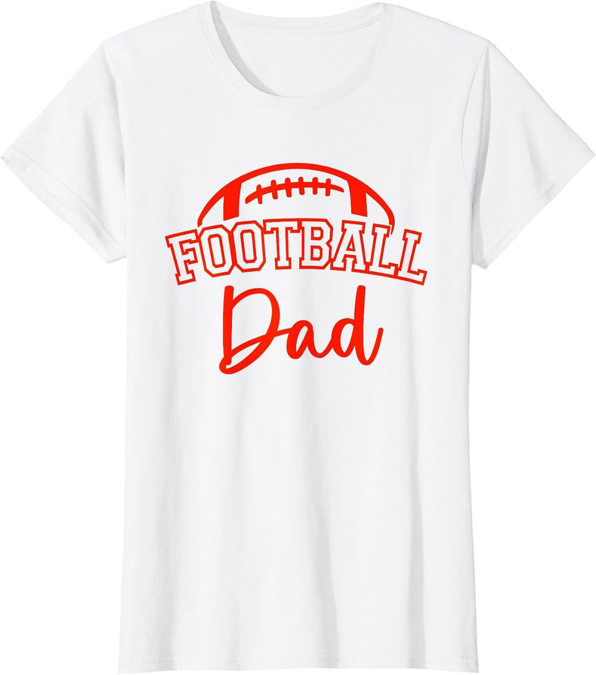 Football Dad Matching Family Football T-Shirt - White