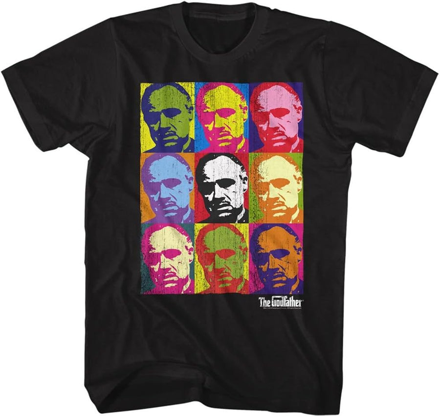 American Classics Godfather Vitowarhol Black Adult T-Shirt Tee - As Pictured