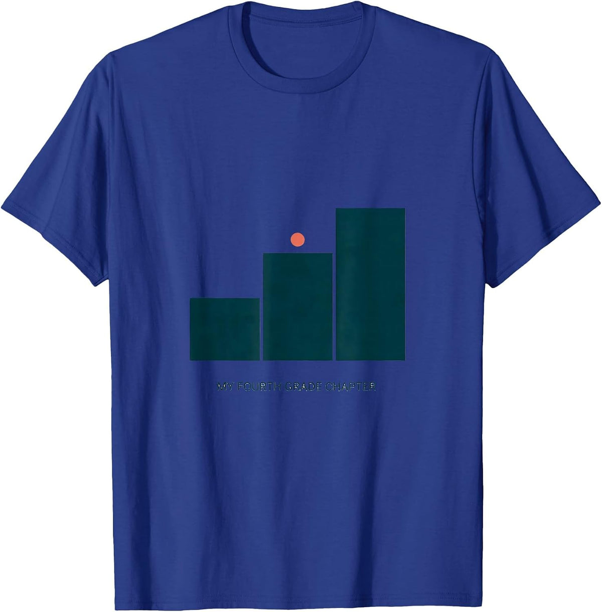 Men's My Fourth Grade Chapter Retro Groovy Fourth Grade Teacher T-Shirt - Royal Blue