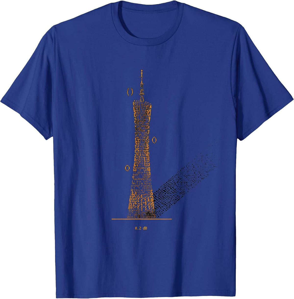 8.2 dB Funny Ham Radio Operator Nerdy Humor T-Shirt - Royal Blue