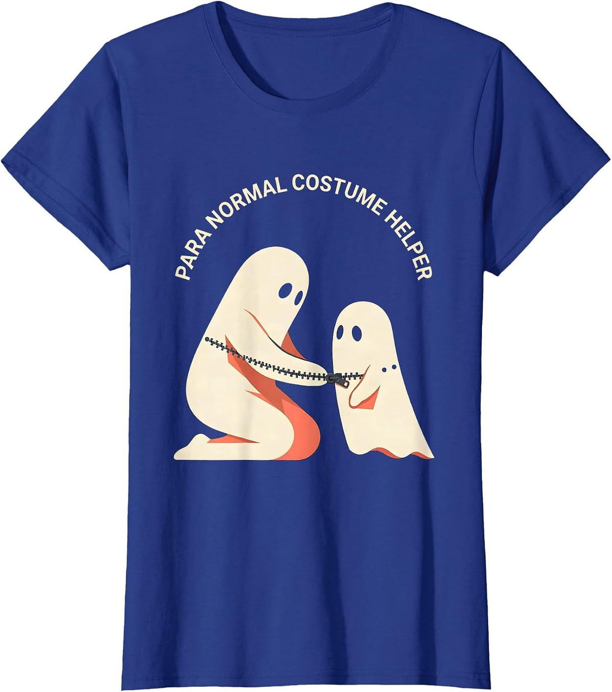 Women's Para Normal Costume Helper Funny Paraprofessional Halloween T-Shirt - Royal Blue