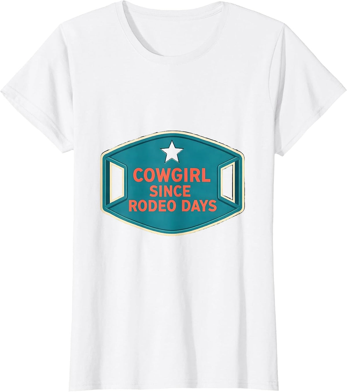 Women's Cowgirl Since Rodeo Days Vintage Western Retro Cowgirl Humor T-Shirt - White