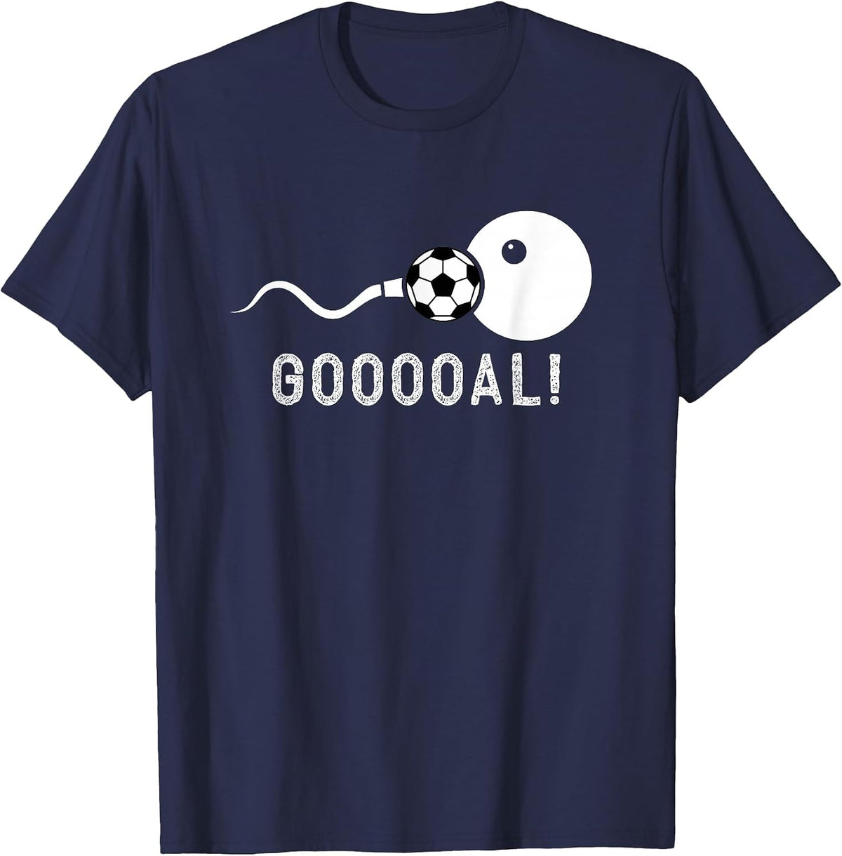 Funny Soccer Father Pregnancy Announcement T-Shirt - Navy Blue