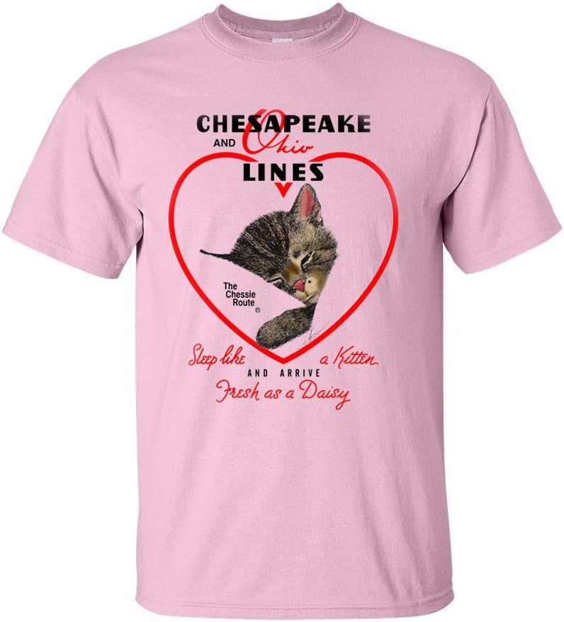 Daylight Sales Chessie Hearts and Flowers Authentic Railroad T-Shirt [18] - Multicolored