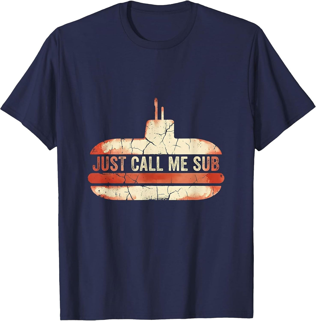Just Call Me Sub Substitute Teacher Design T-Shirt - Navy Blue