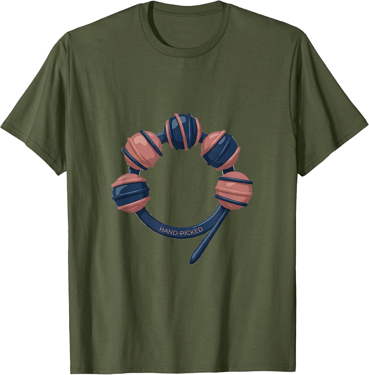Men's Hand-Picked Fairy Godmother Funny Pun Gift Godchild T-Shirt - Olive Green