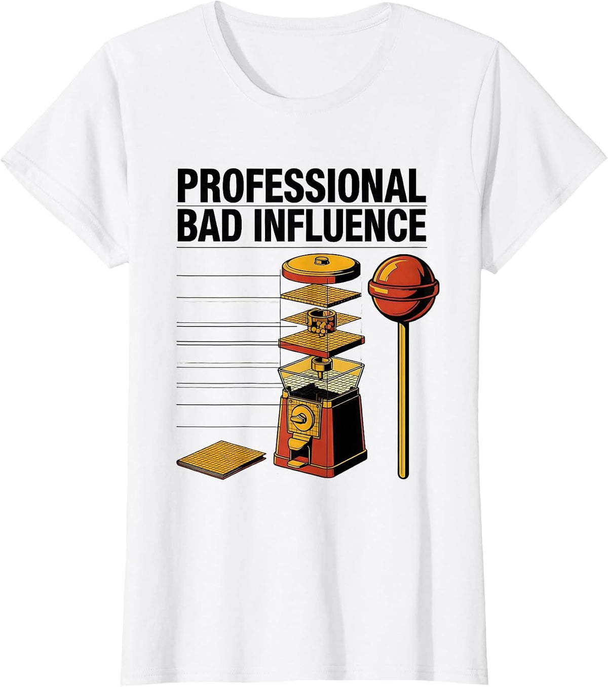 Professional Bad Influence Funny Uncle Godfather Legendary T-Shirt - White