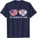 Sunglass Design Assyrian American Flag Patriotic Heritage T-Shirt - Navy Blue