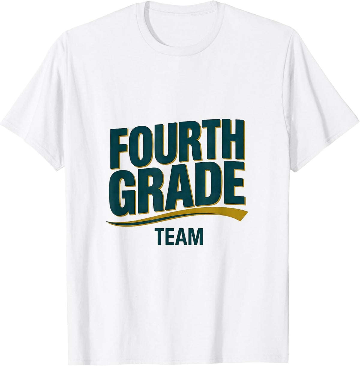 Men's Fourth Grade Team Cute Vintage Graphic Fourth Grade Teacher T-Shirt - White