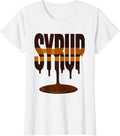 Women's Syrup Minimalist Halloween Food Costume Party Wear T-Shirt - White