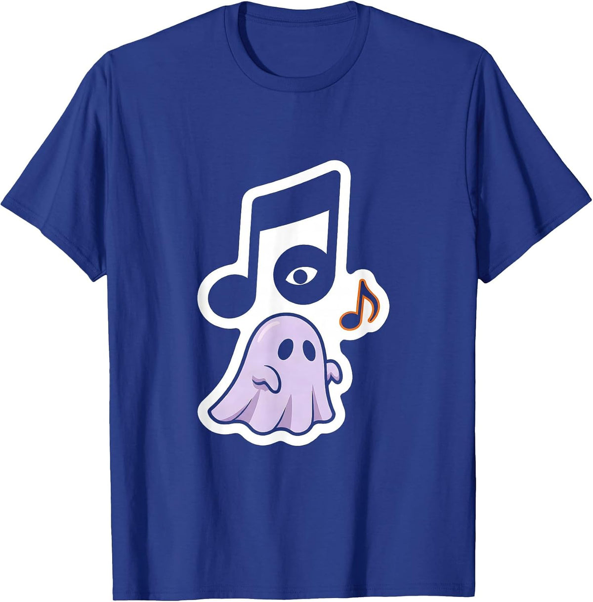 Sheet Ghost Fermata Musician Teacher Halloween Humor T-Shirt - Royal Blue