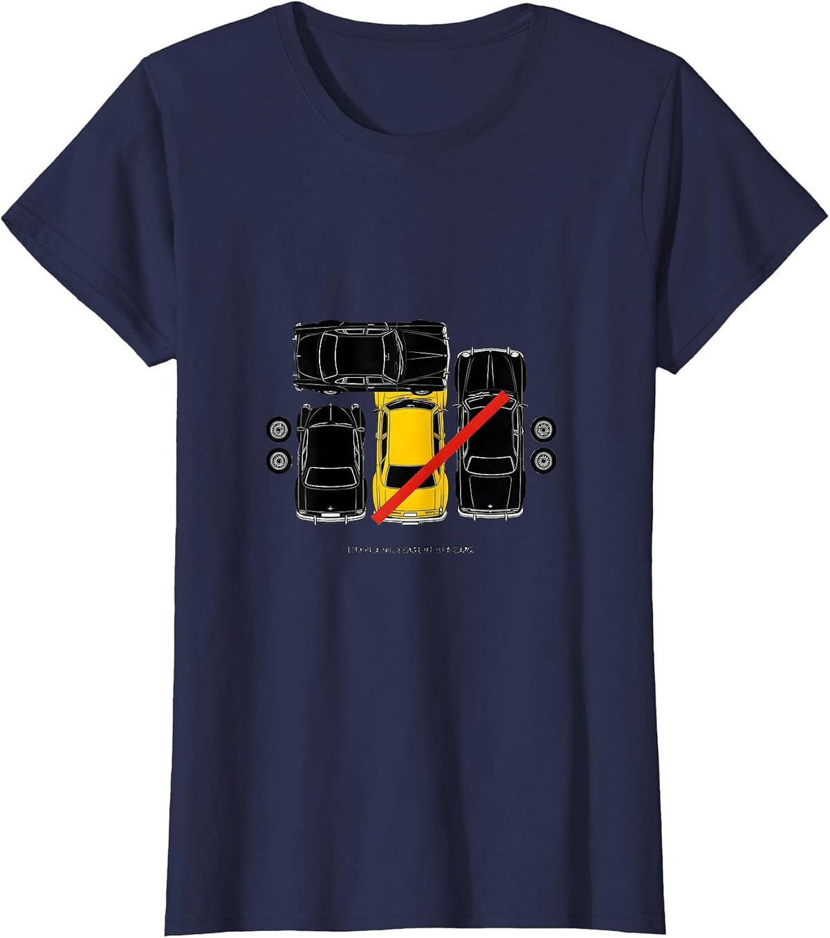 Women's I Have A Mild Case Of Old Cars Funny Car Guy Classic Car T-Shirt - Navy Blue