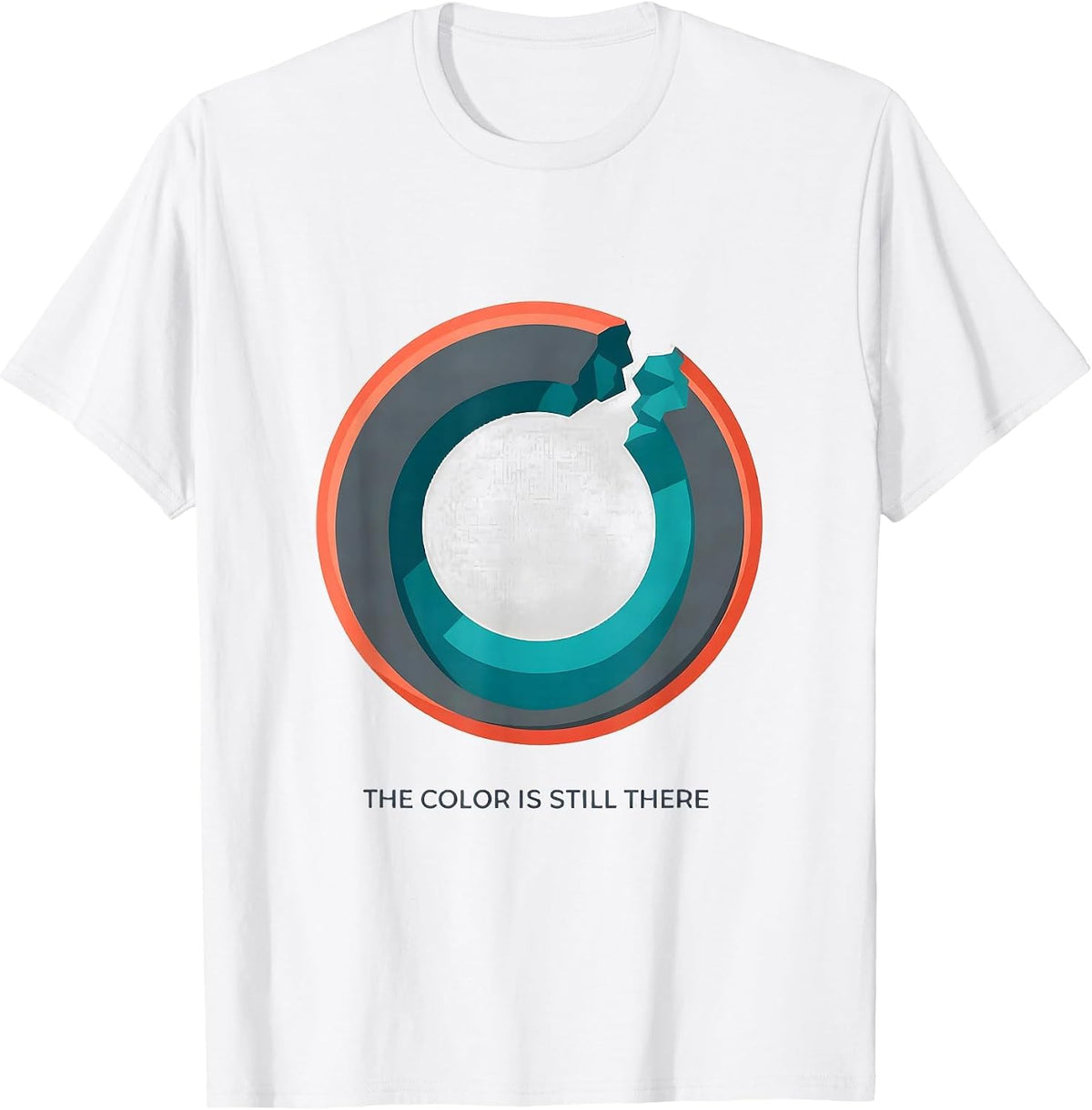 Men's The Color Is Still There Mental Health Awareness Support T-Shirt - White
