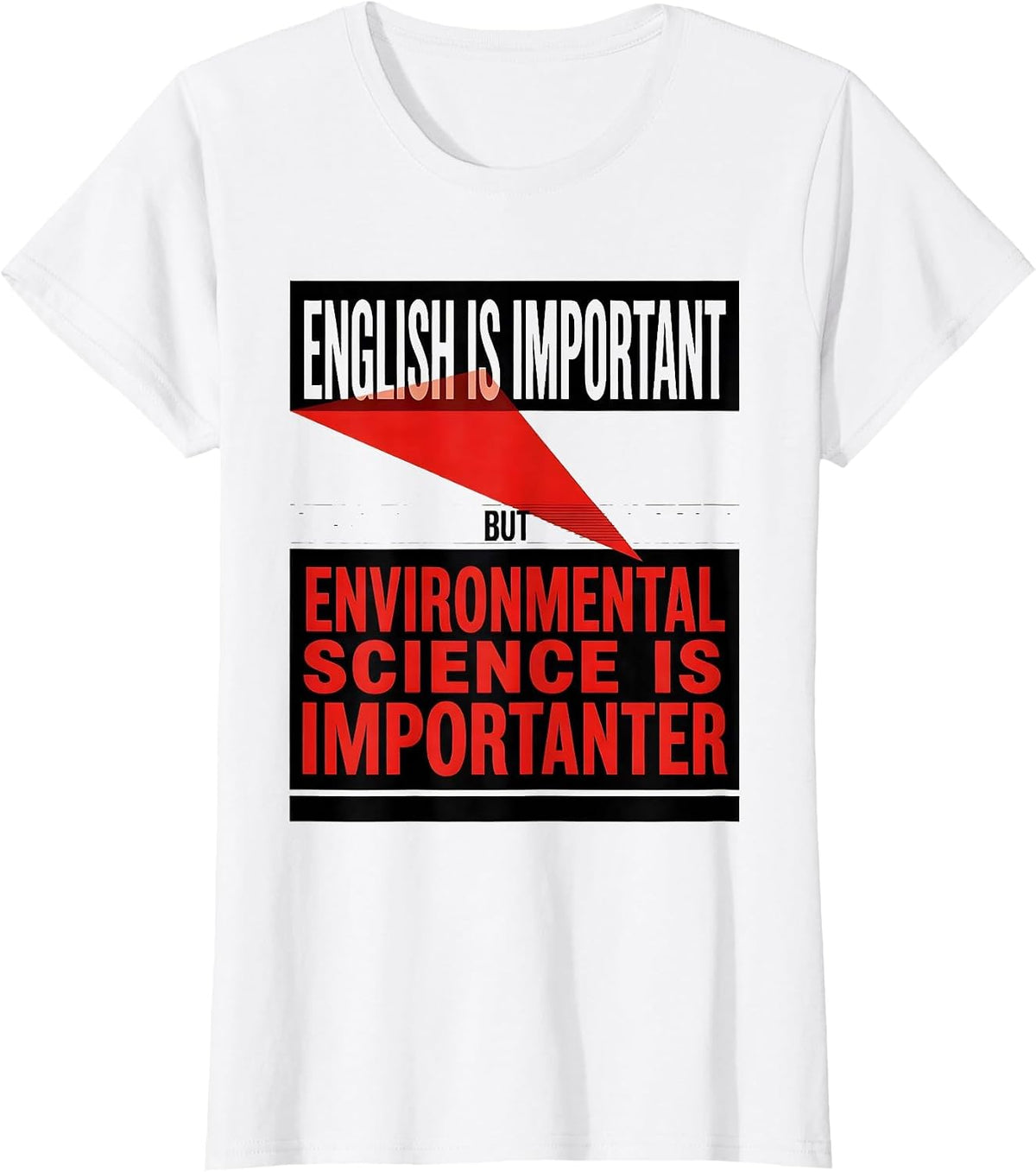 Environmental Science Is Importanter Funny Teacher Humor T-Shirt - White