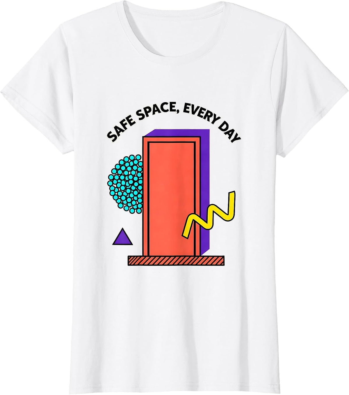 Safe Space Every Day School Counselor Design T-Shirt - White