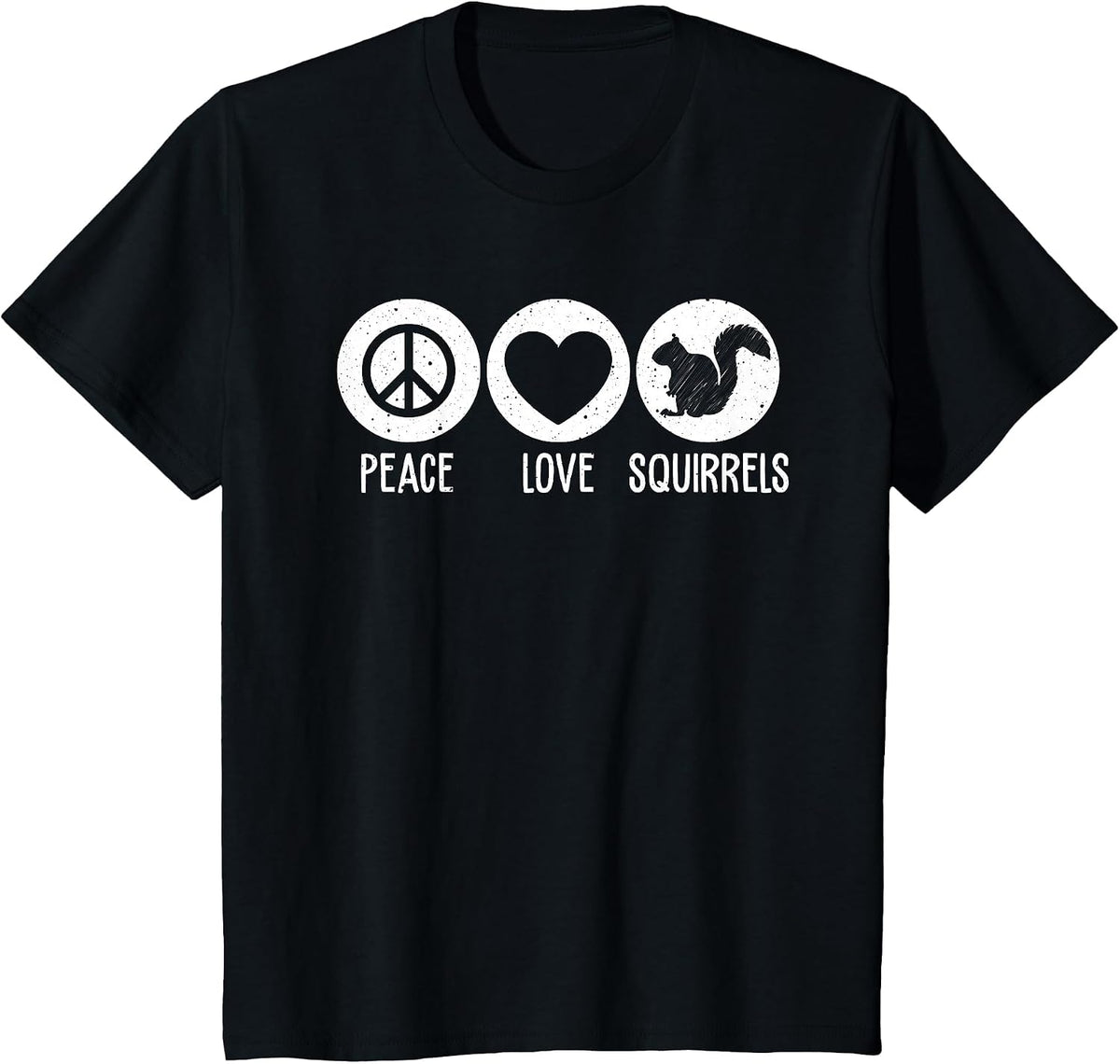 Funny Squirrel Novelty Design Squirrel Lover Men Women Kids T-Shirt - Black