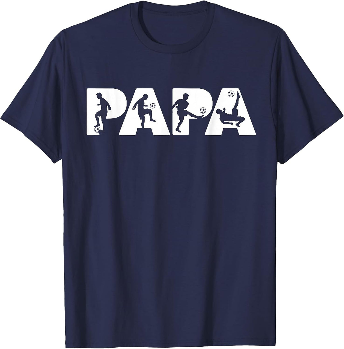 Football Dad T-Shirt Funny Dad Football Father T-Shirt - Navy Blue