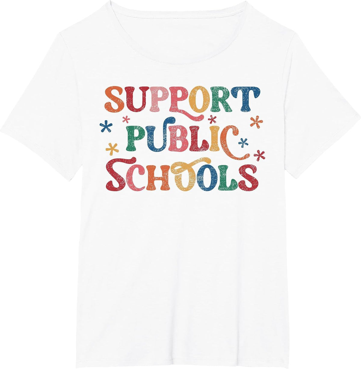 Support Public Schools Support Teacher Public School Board T-Shirt - White