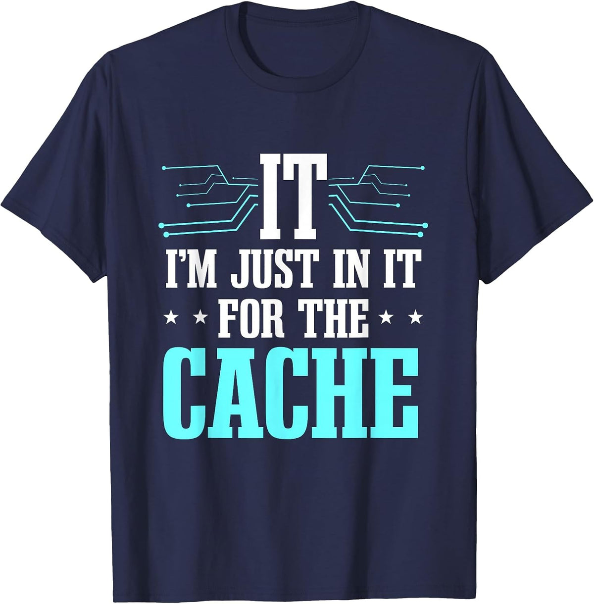 Tech Support Help Desk IT Cache Call Center Agent T-Shirt - Navy Blue