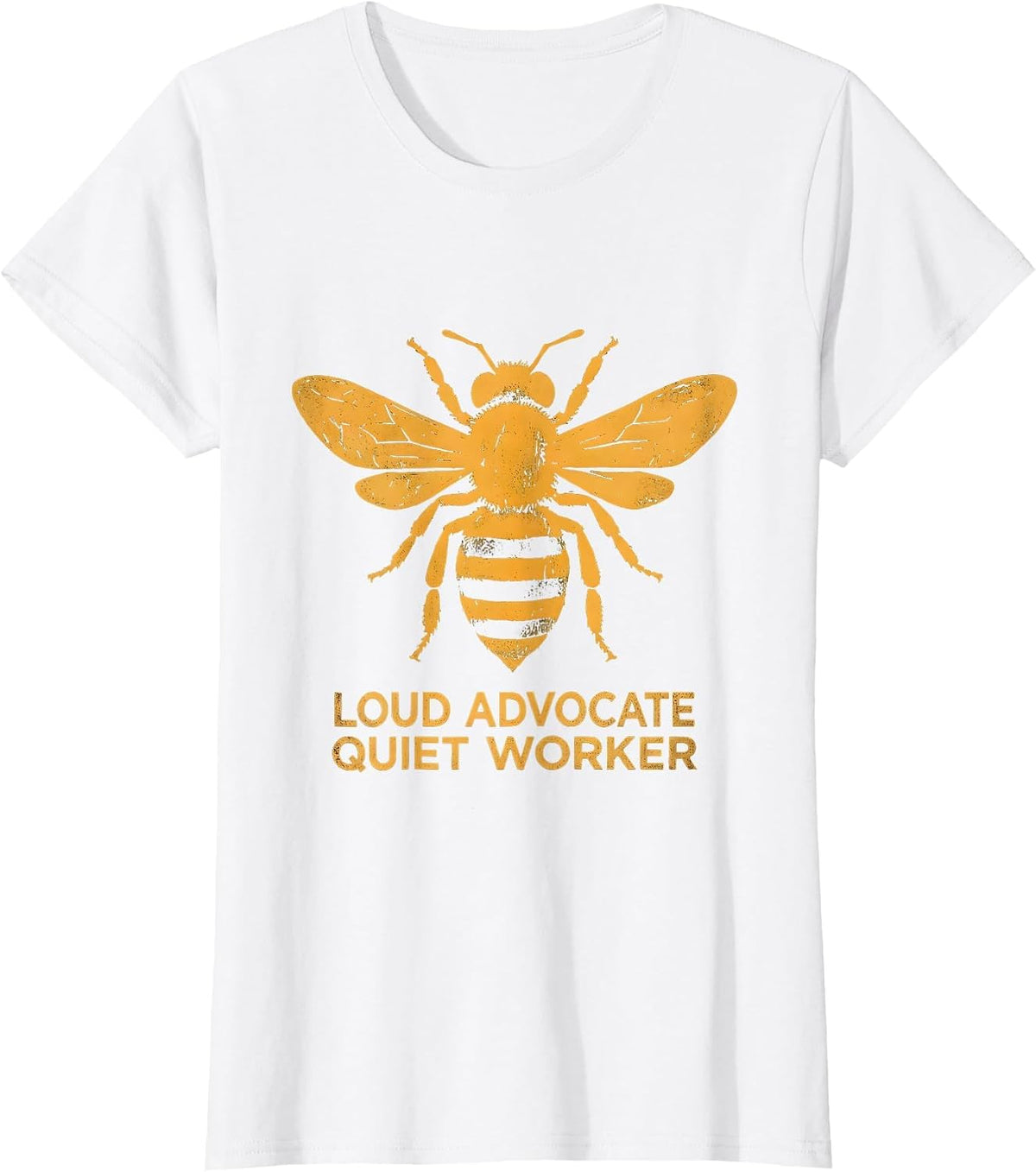 Loud Advocate Quiet Worker Paraprofessional Design T-Shirt - White