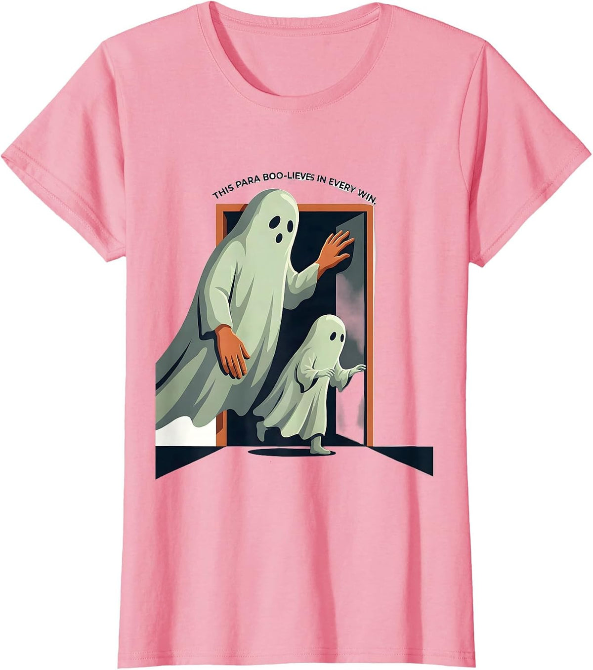 Women's This Para Boo-lieves In Every Win Funny Paraprofessional T-Shirt - Pink