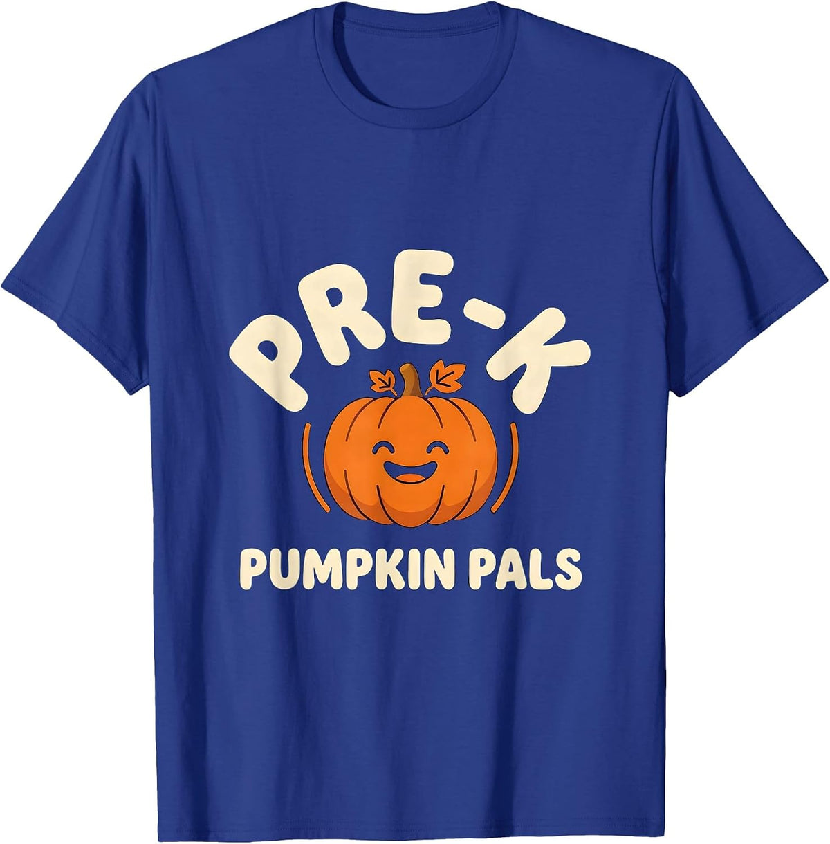 Men's Pre-K Pumpkin Pals Playful Preschool Halloween Teacher Kids T-Shirt - Royal Blue